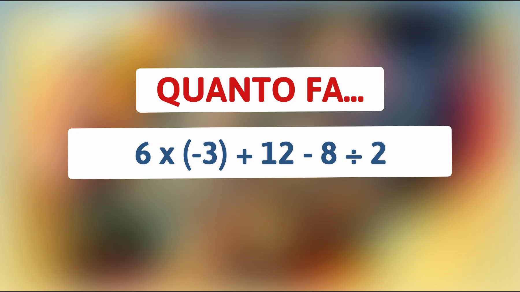"Solo il 2% delle persone ci riesce! Risolvi questo indovinello matematico e scopri se sei davvero un genio""