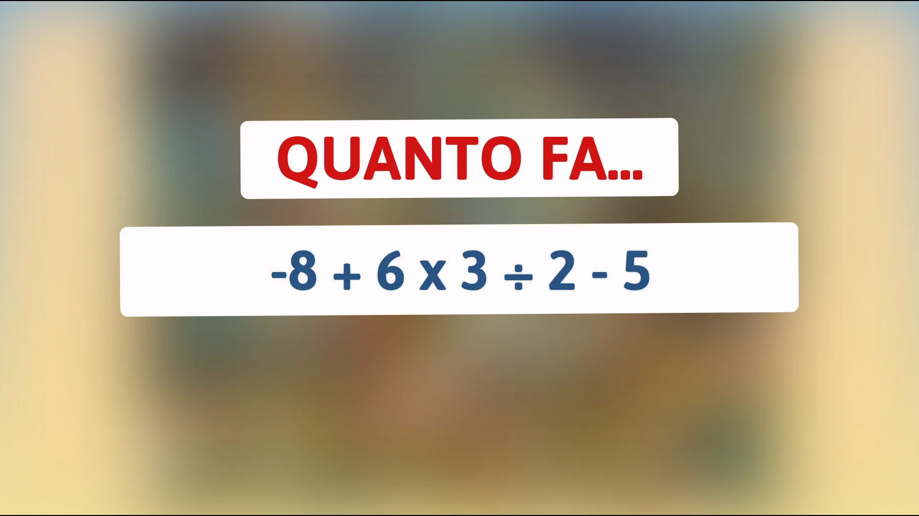 "Solo un genio risolve questo indovinello matematico in 10 secondi: e tu, ci riesci?""