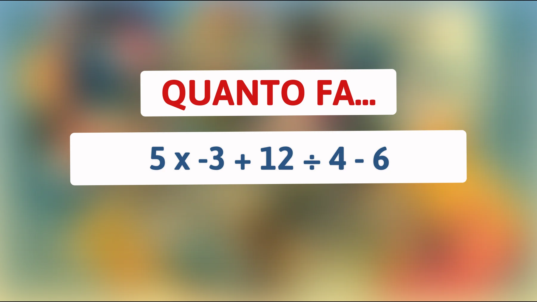 Il rompicapo matematico che solo il 1% delle persone riesce a risolvere: scopri se hai la mente di un genio!"