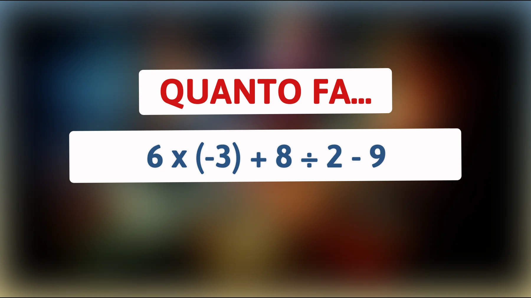 Riuscirai a risolvere questo enigma matematico? Scoprilo solo se sei davvero un genio!"