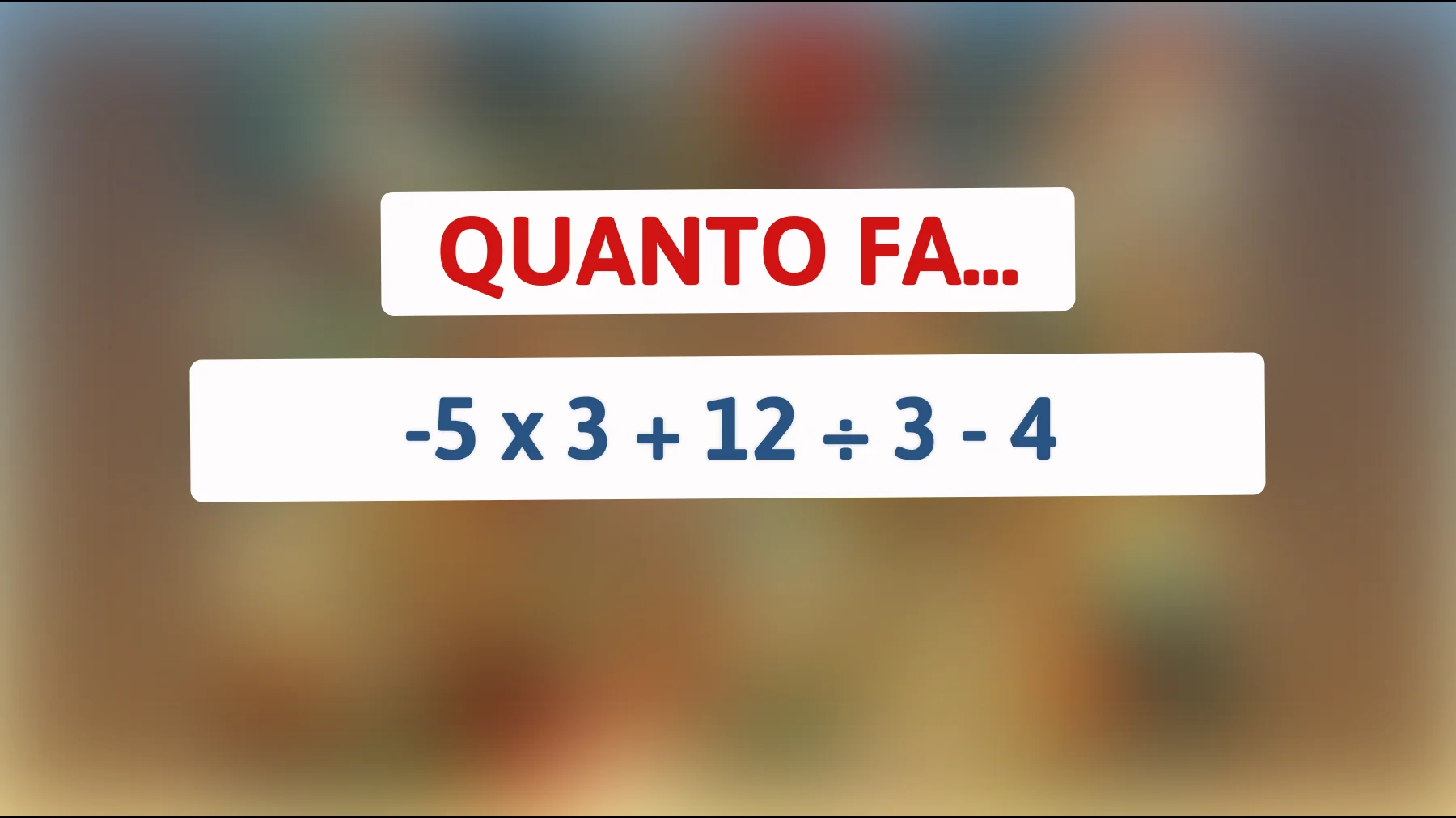 Scopri l'indovinello che sfida l'intelligenza: quanti riescono a risolverlo al primo tentativo?"