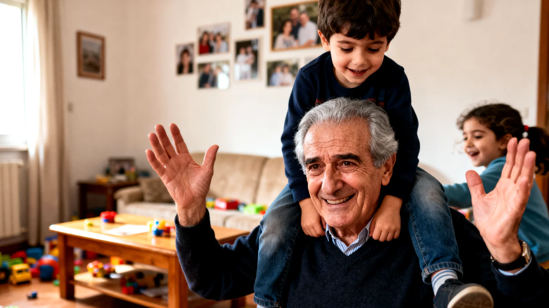 Il nonno fatica a stabilire regole e limiti con i nipoti bambini per paura di perdere il loro affetto, cedendo sempre alle loro richieste e creando difficoltà nella gestione educativa"