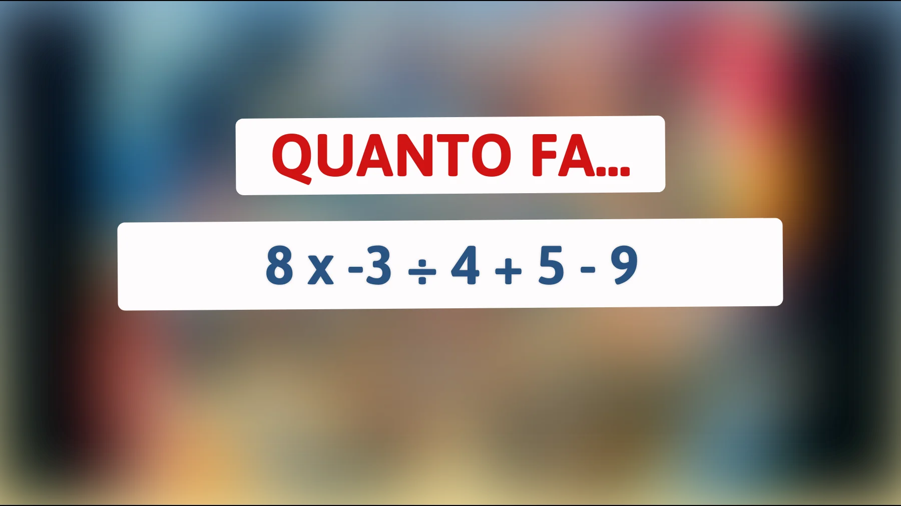 "Solo il 2% delle persone sa risolvere questo enigma matematico: sei tra loro?""