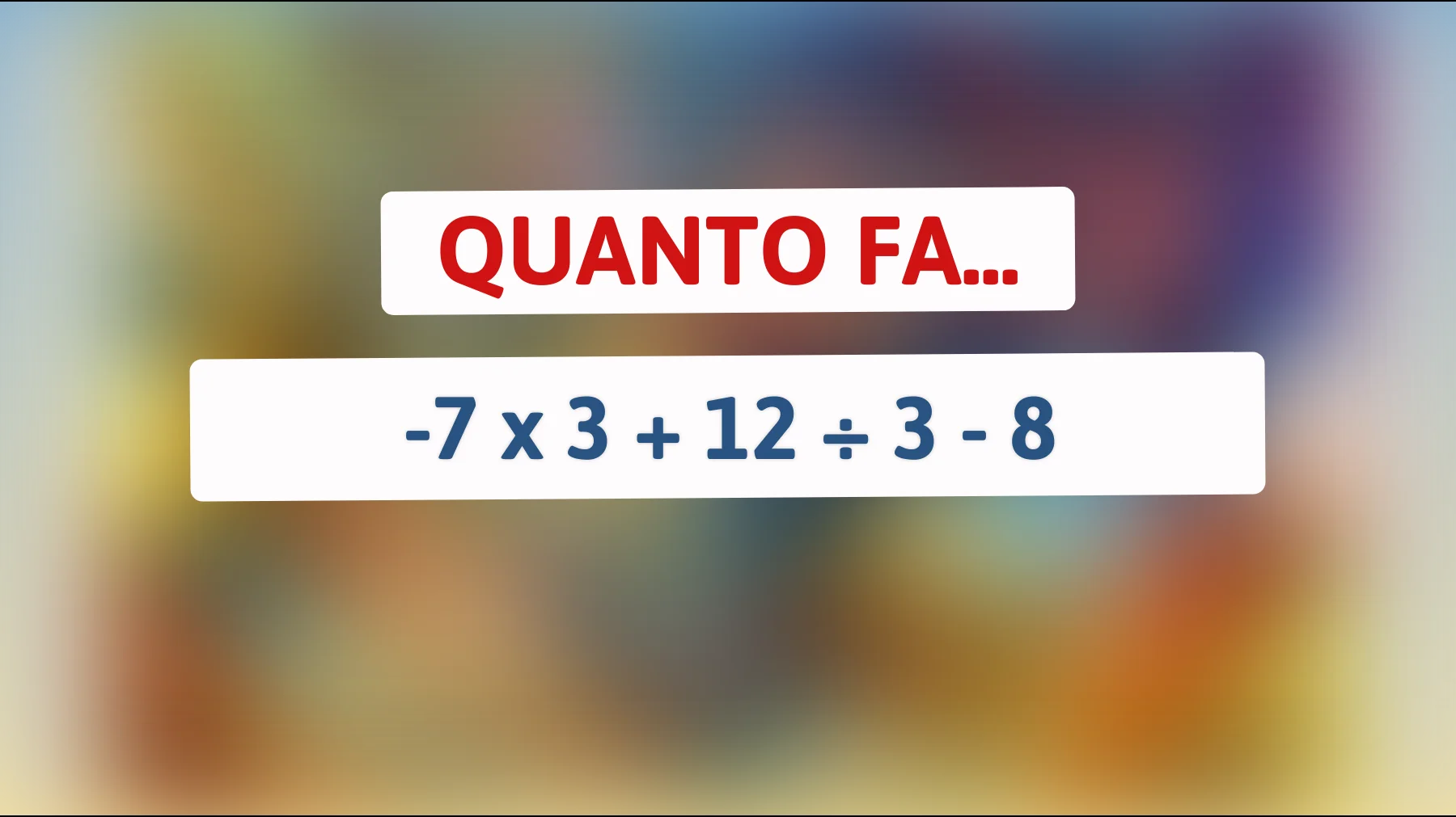 La sfida matematica che solo i veri geni possono risolvere in pochi secondi: sei abbastanza intelligente?"